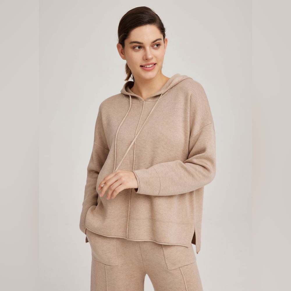NWT NAP Heverly Wool Hoodie in Camel
